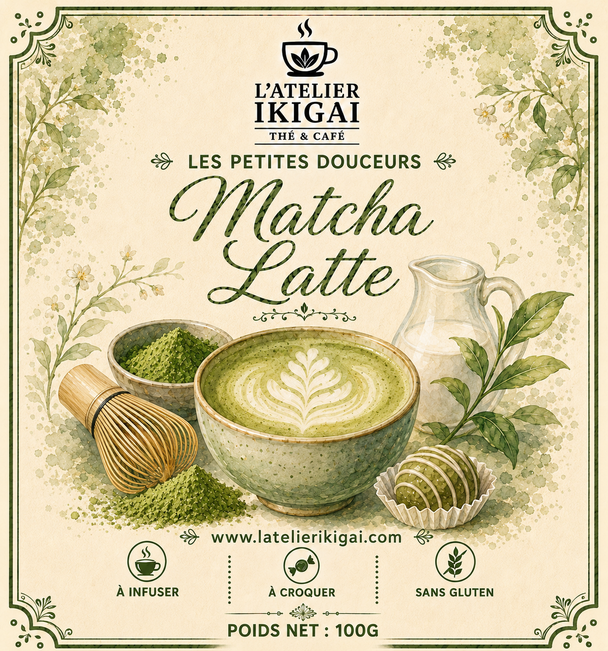 Matcha Latte – Les Petites Douceurs Matcha Latte – Les Petites Douceurs de L’Atelier Ikigai