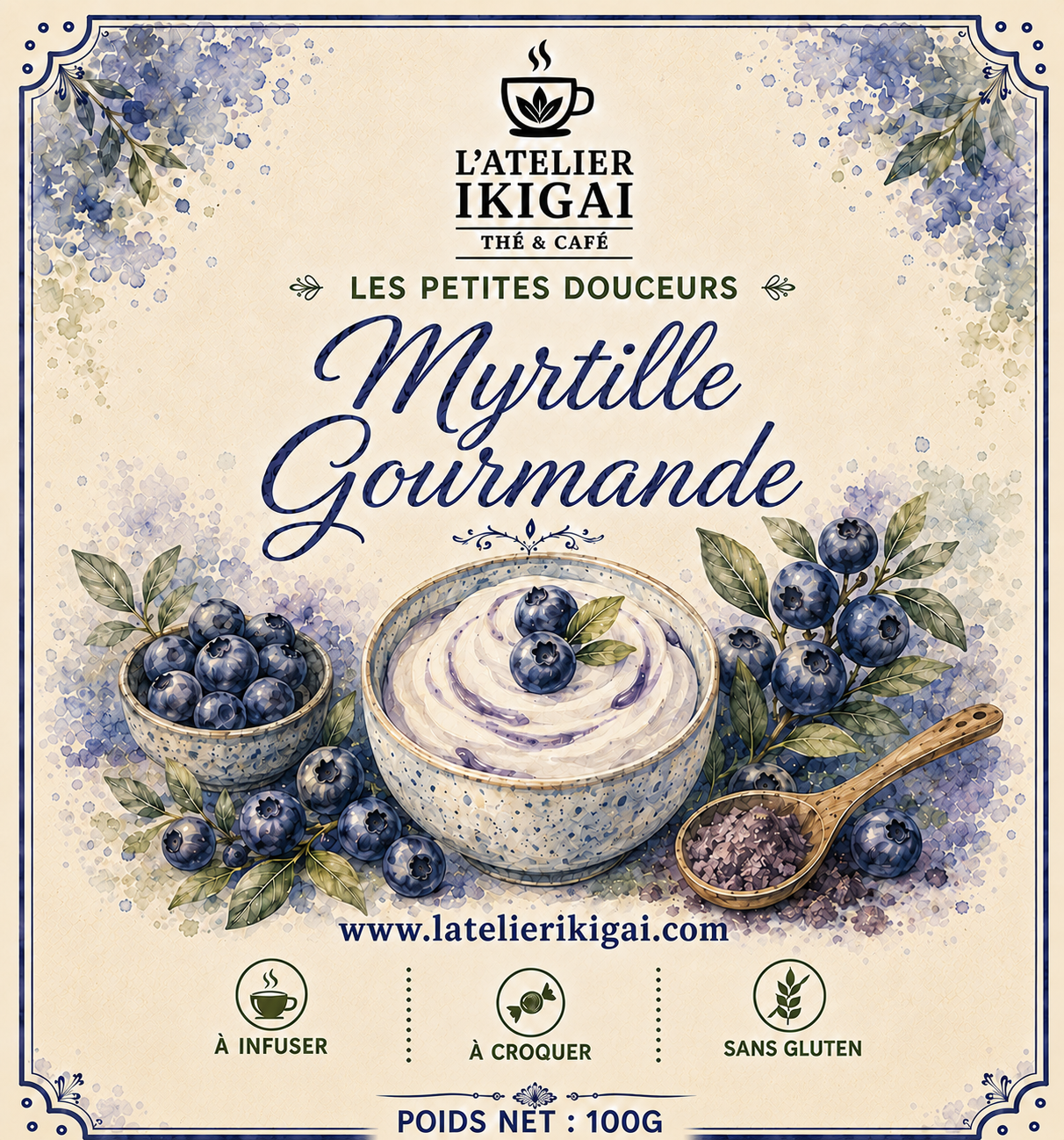 Myrtille Gourmande – Les Petites Douceurs Myrtille Gourmande – Les Petites Douceurs de L’Atelier Ikigai