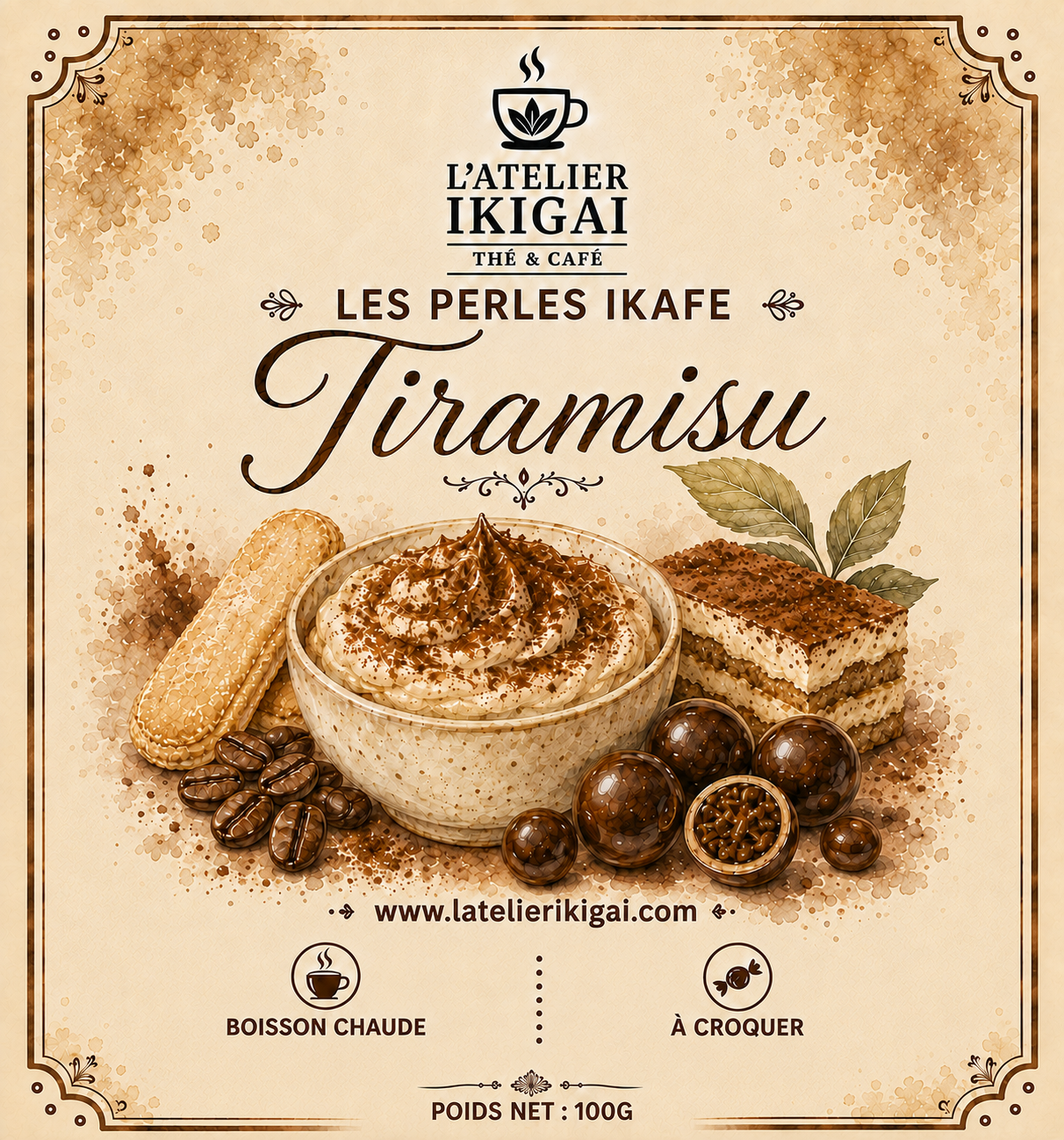 Tiramisu Les Perles IKAFE Tiramisu – Les Perles IKAFE de L’Atelier Ikigai